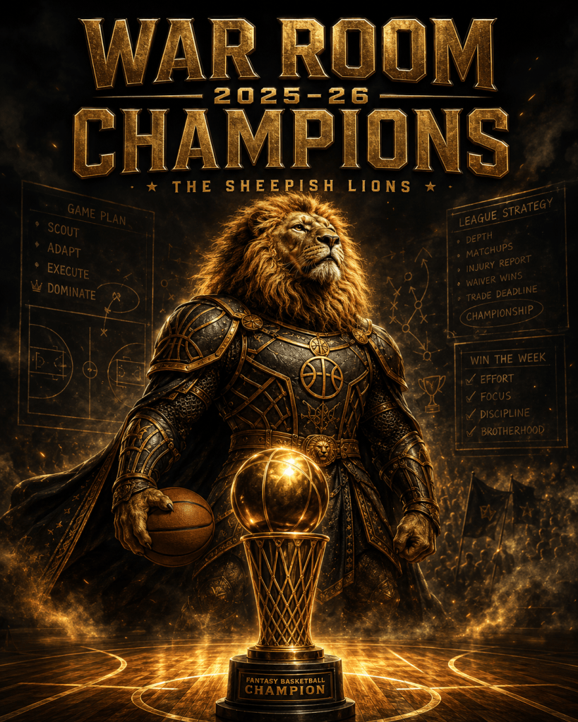 The Sheepish Lions Finally Break Through: Teddy Wins the 2025–26 War Room&nbsp;Championship